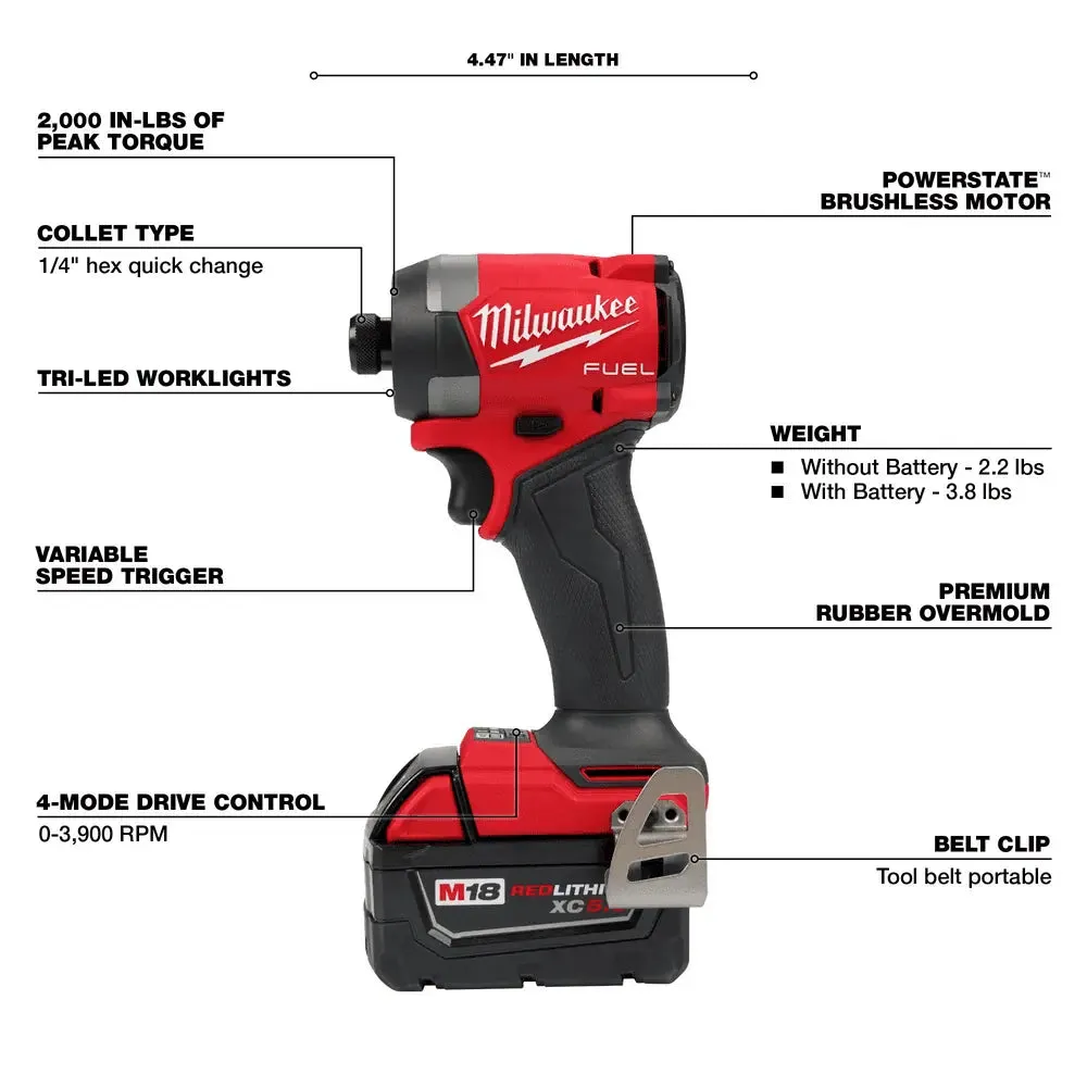 Milwaukee M18 FUEL 2-Tool Combo Kit