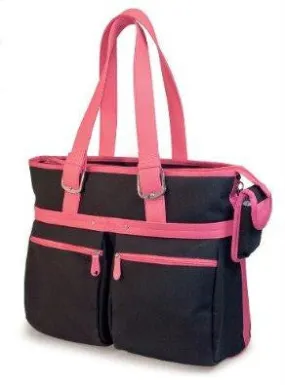 Mobile Edge Llc Mobile Edge - Komen Eco-friendly Tote - 16in - Black W-pink Trim ,eco-friendly C