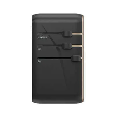 Momax 1-World Universal 4-Port Travel GaN Charger 120W   USB-C Cable