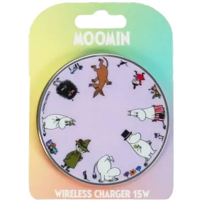 Moomin Wireless Charger 15W Lilac - Happy Orange