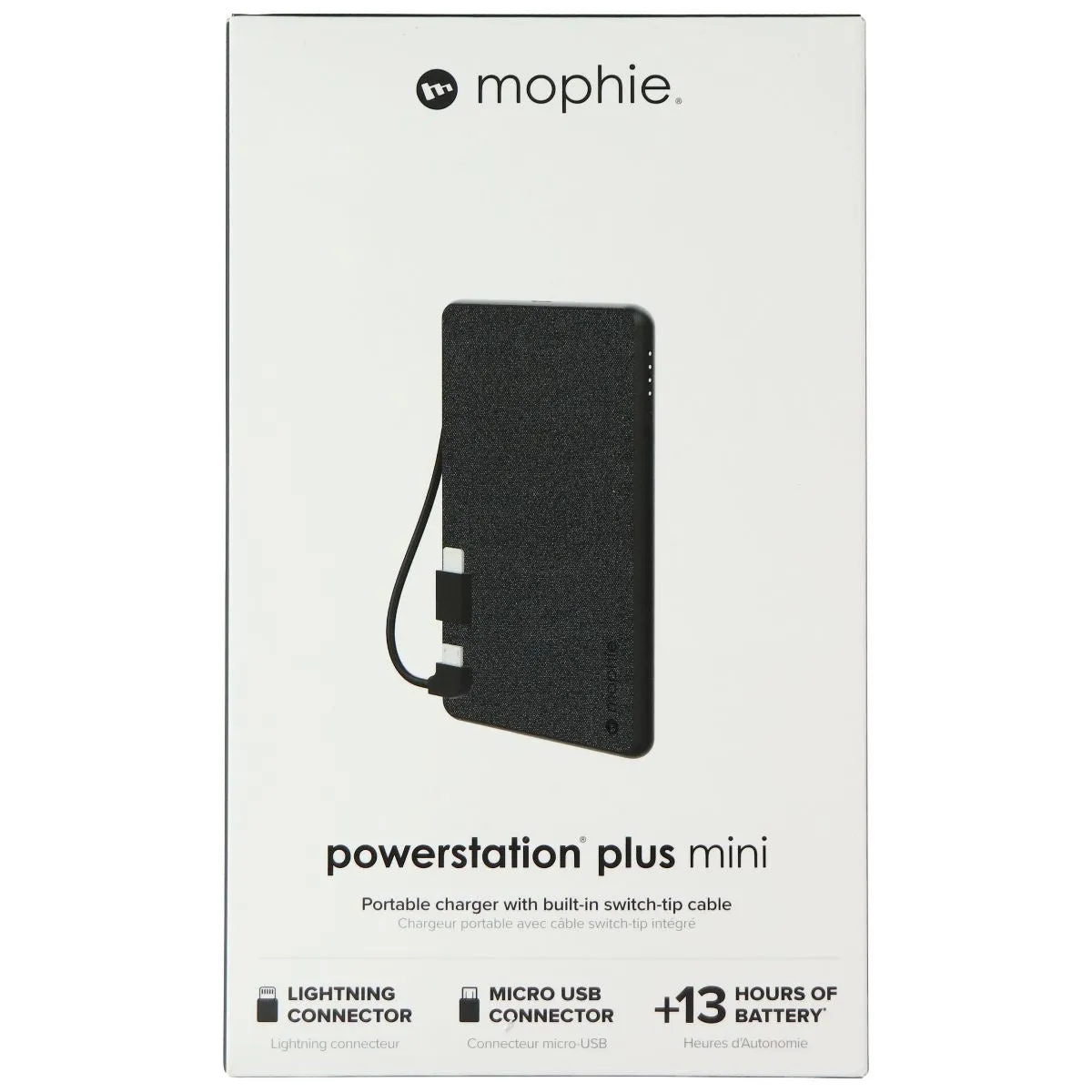 Mophie PowerStation Plus Mini 4,060mAh Bank with Switch Tip for iPhone - Black