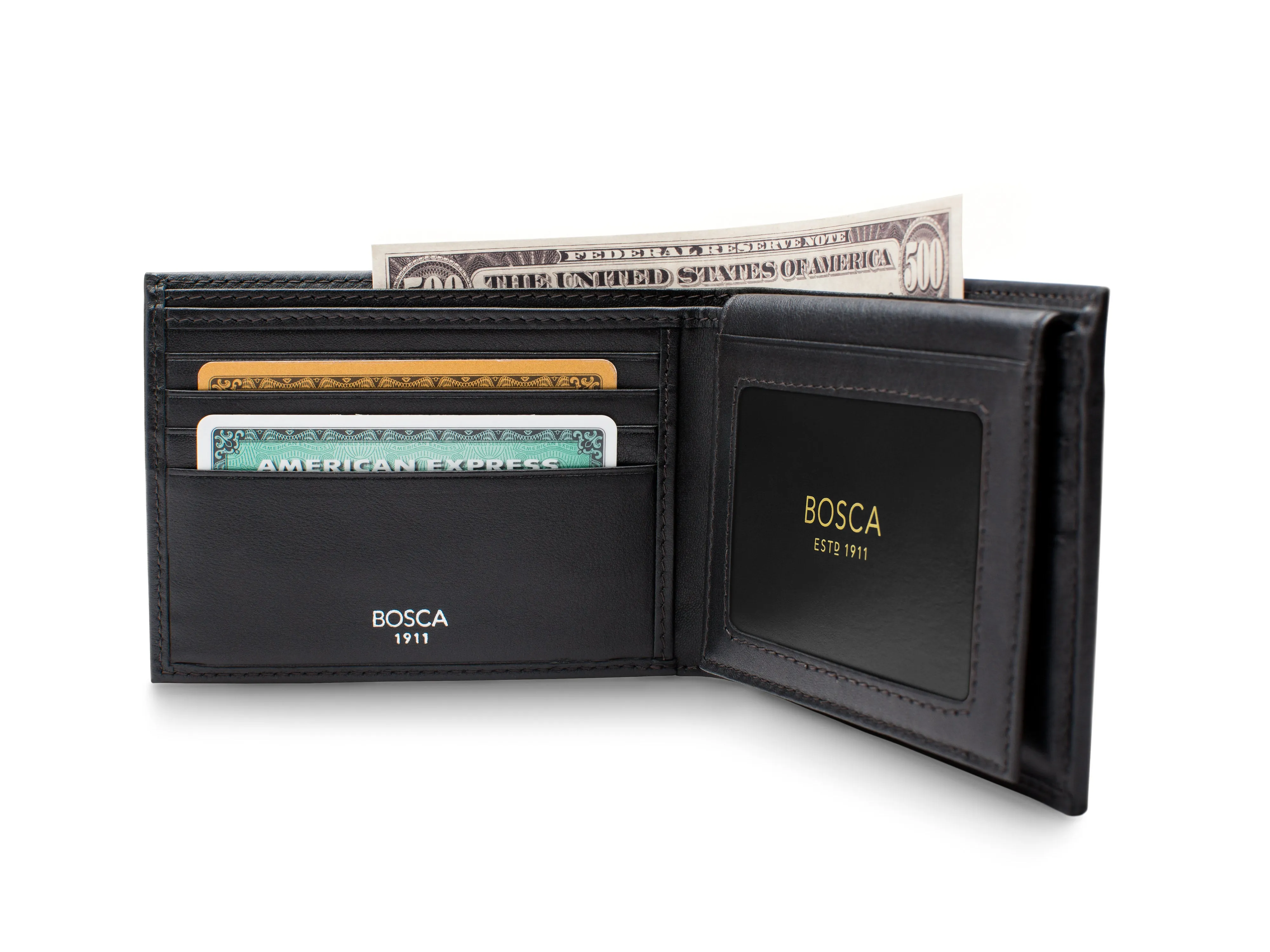 Nappa Vitello Credit Wallet w/I.D. Passcase