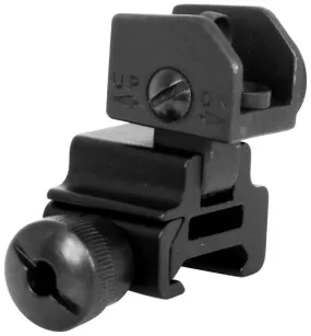 NcStar MARFLR AR15 Adjustible Flip Up Rear Sight For Airsoft Guns