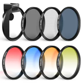 NEEWER FL-P4 67mm Clip On Phone Lens Filter Kit