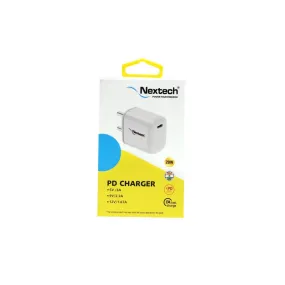 Nextech PD20W Wall Charger With C Data Cable NTq27CC