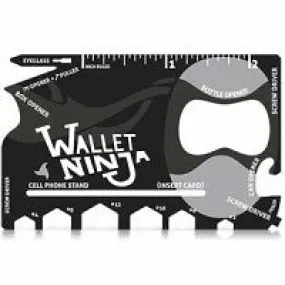 Ninja Wallet 18 in 1 Multi-Purpose Credit Card Size Pocket Tool Case