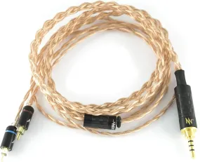 NocturnaL Audio Gravis (CM) 2-Pin Litz Copper 2.5mm Balanced Upgrade Cable for W4R, Custom IEMs (CIEM), 2.5 mm