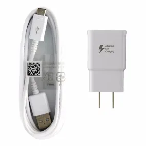 OEM Samsung Adaptive Fast Wall Charger EP-TA20JWE and ECB-DU4EWE Micro-USB Cable