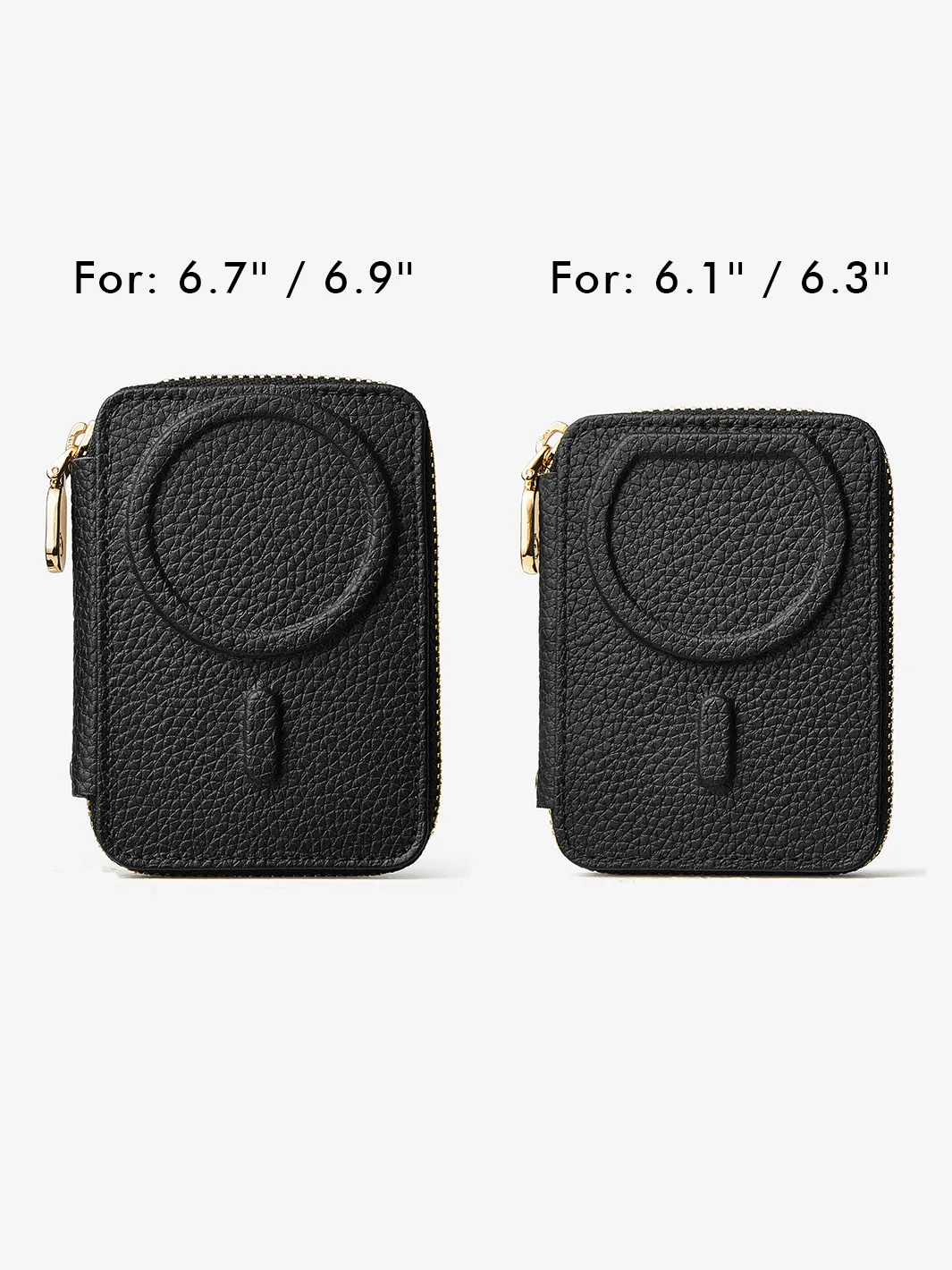 Original Design Set- Wireless Charging Webbing Crossbody Phone Case Round Pouch Set