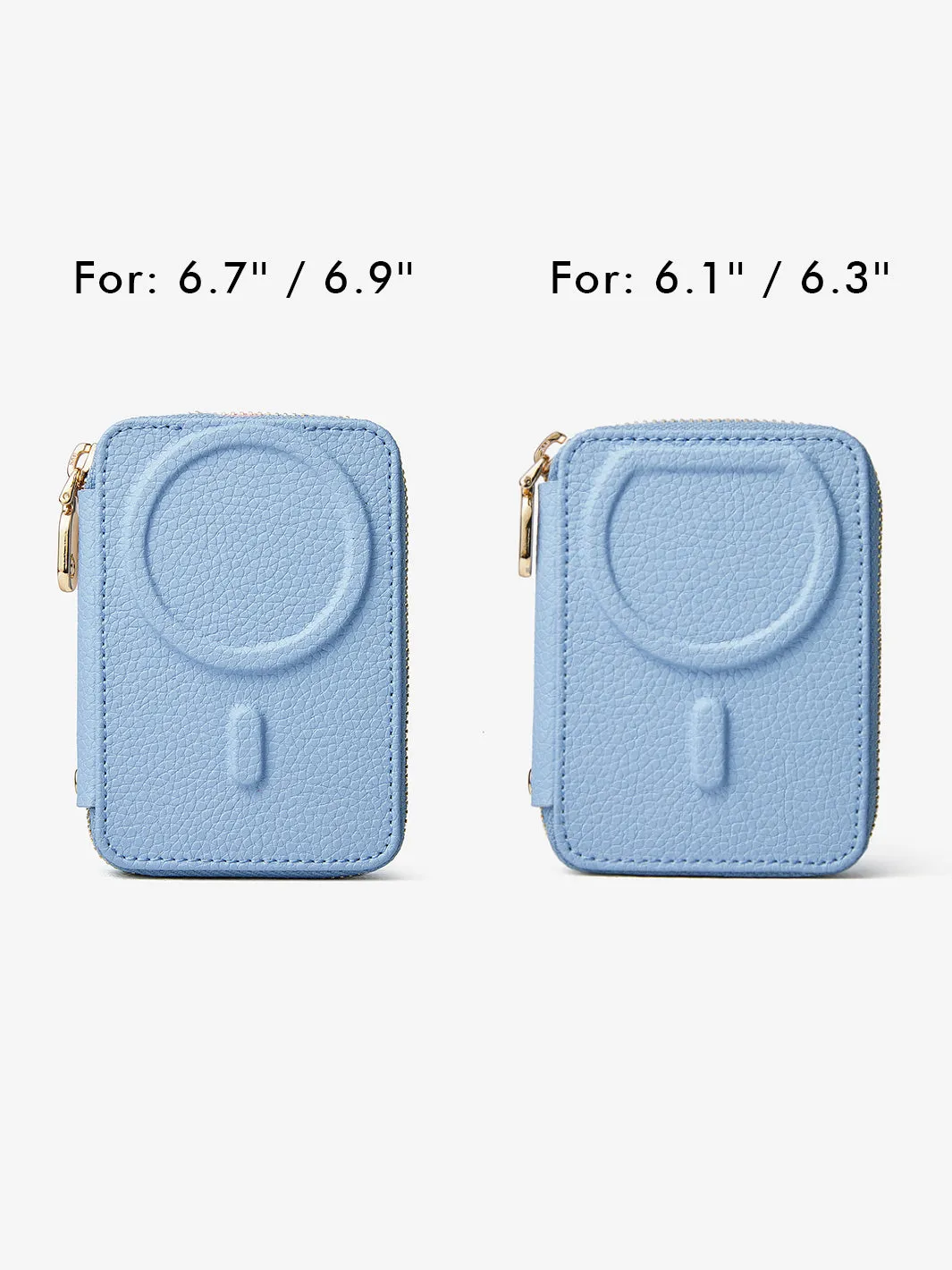 Original Design Set- Wireless Charging Webbing Crossbody Phone Case Round Pouch Set