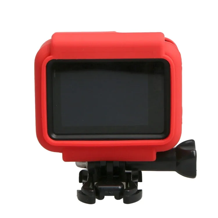 Original for GoPro HERO5 Silicone Border Frame Mount Housing Protective Case Cover Shell(Red)