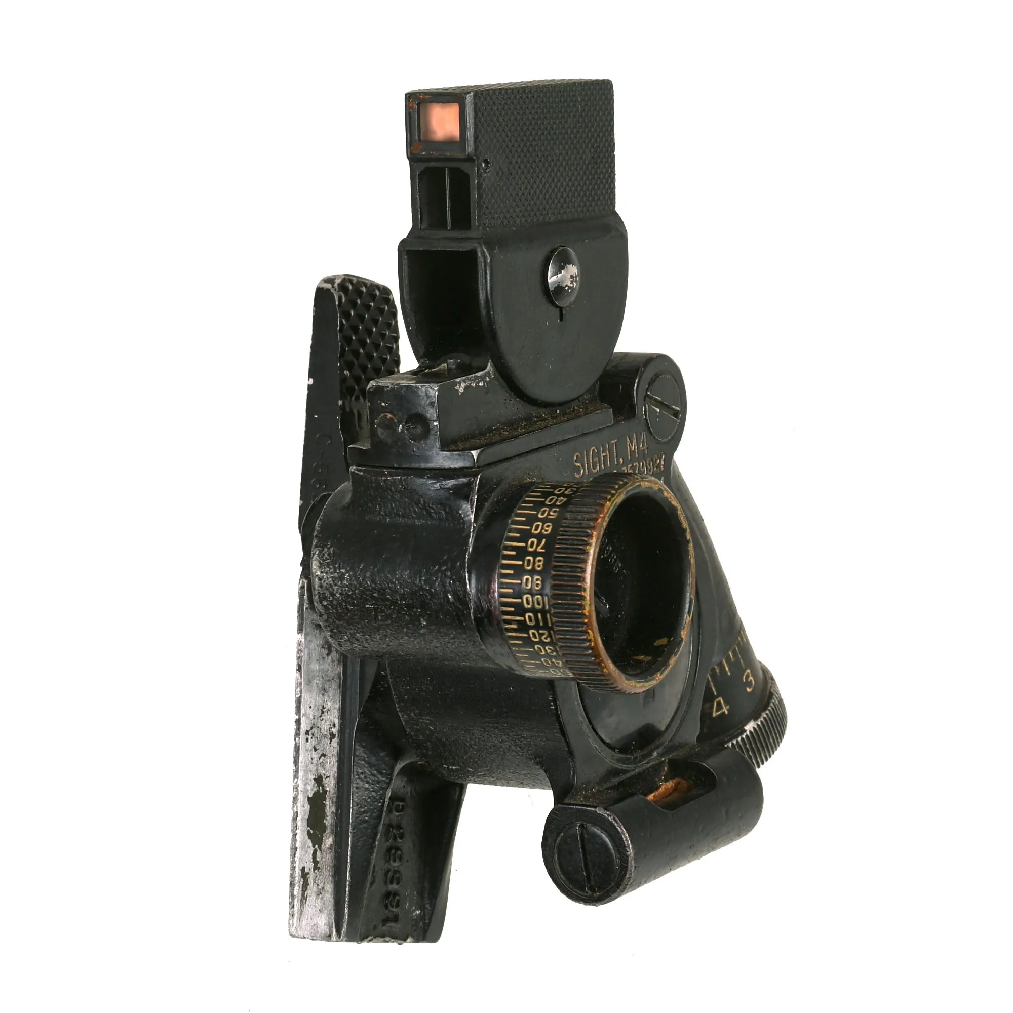 Original U.S. Vietnam War Era M4 Collimator Sight With M-42 Light Instrument and 1965 Dated M78 Metal Carry Case - As Used on 60mm and 81mm Mortar Systems