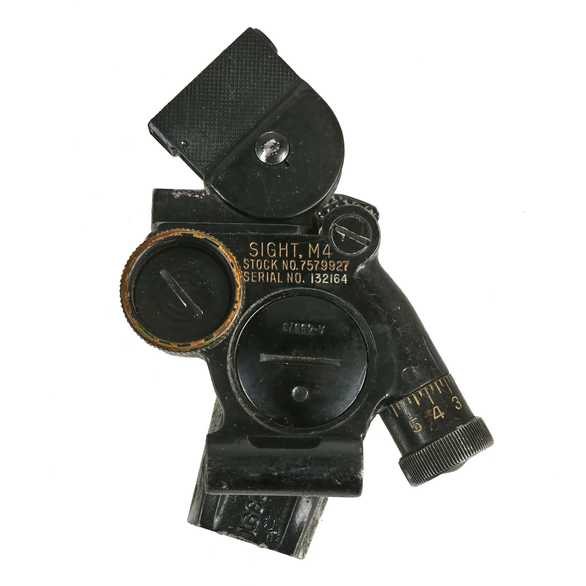 Original U.S. Vietnam War Era M4 Collimator Sight With M-42 Light Instrument and 1965 Dated M78 Metal Carry Case - As Used on 60mm and 81mm Mortar Systems