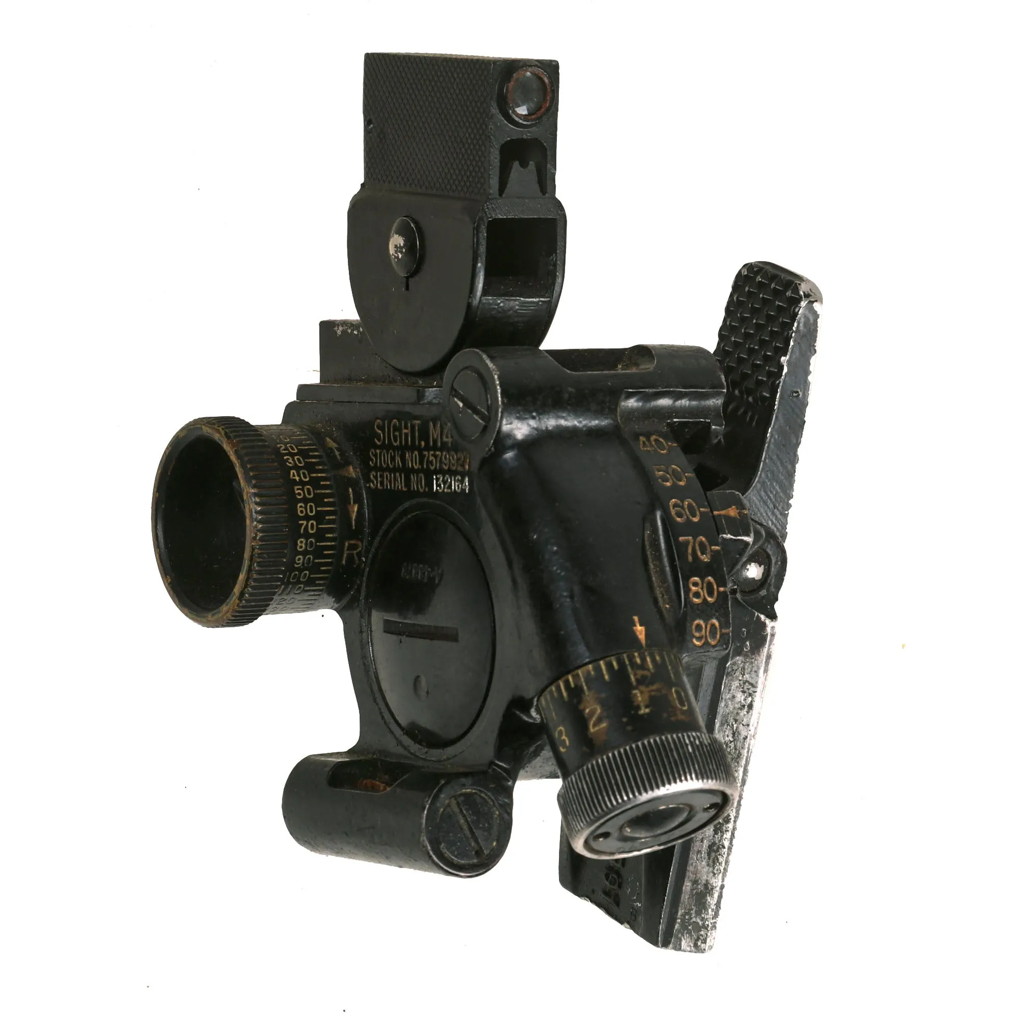 Original U.S. Vietnam War Era M4 Collimator Sight With M-42 Light Instrument and 1965 Dated M78 Metal Carry Case - As Used on 60mm and 81mm Mortar Systems