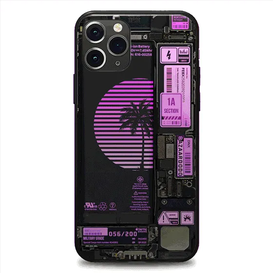 Palm Tree Industrial LED Case for iPhone