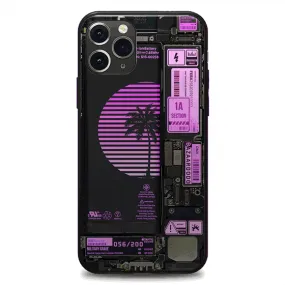 Palm Tree Industrial LED Case for iPhone