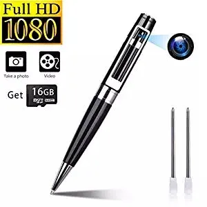 Pen Hidden Camera Portable Video Recorder Mini DVR Meeting Pens Body Cam Built-in 16G Micro SD Card