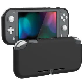 PlayVital Black Custom Protective Case for NS Switch Lite, Soft TPU Slim Case Cover for NS Switch Lite - LTU6016