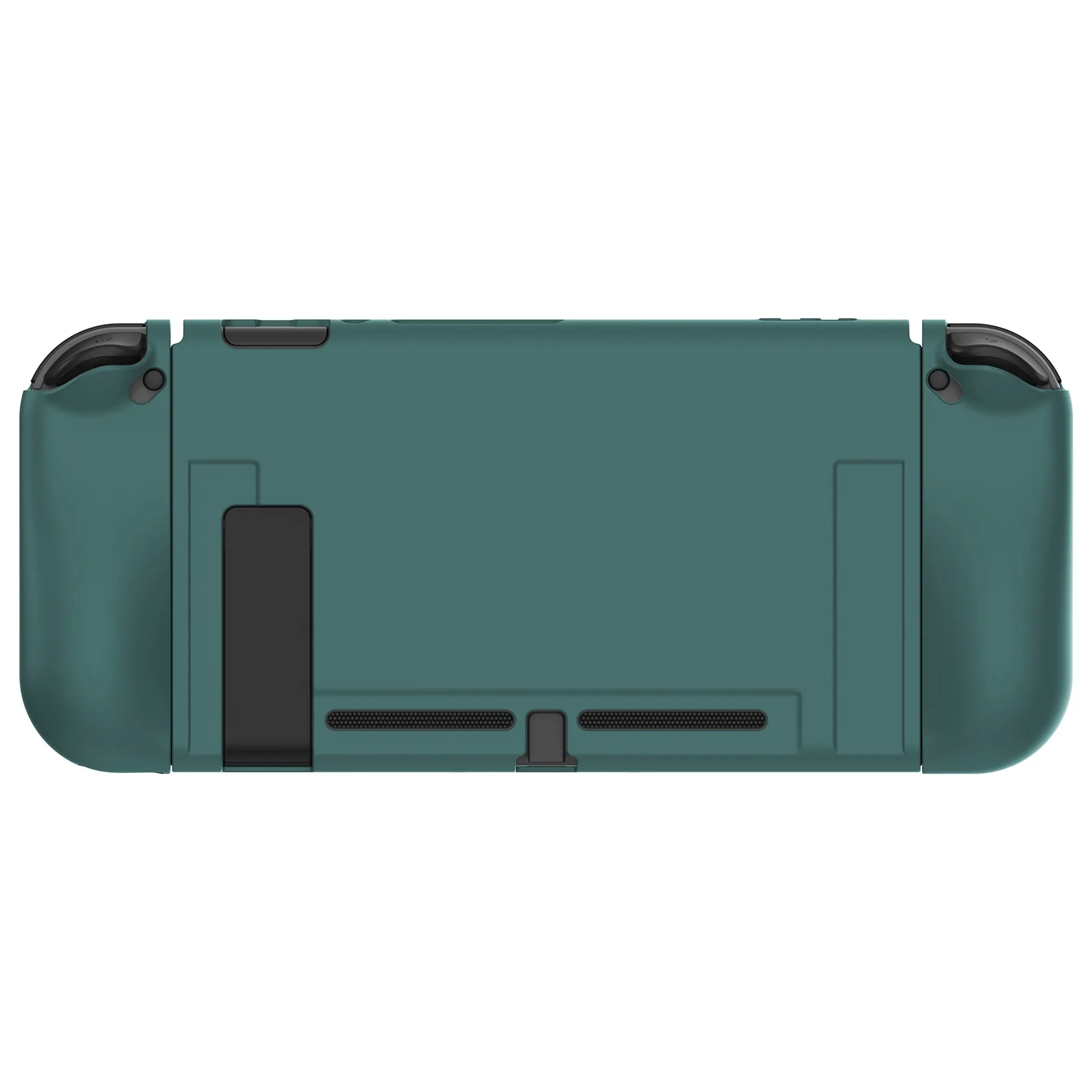 PlayVital Hunter Green Protective Case for NS Switch, Soft TPU Slim Case Cover for NS Switch Joy-Con Console with Colorful ABXY Direction Button Caps - NTU6036G2