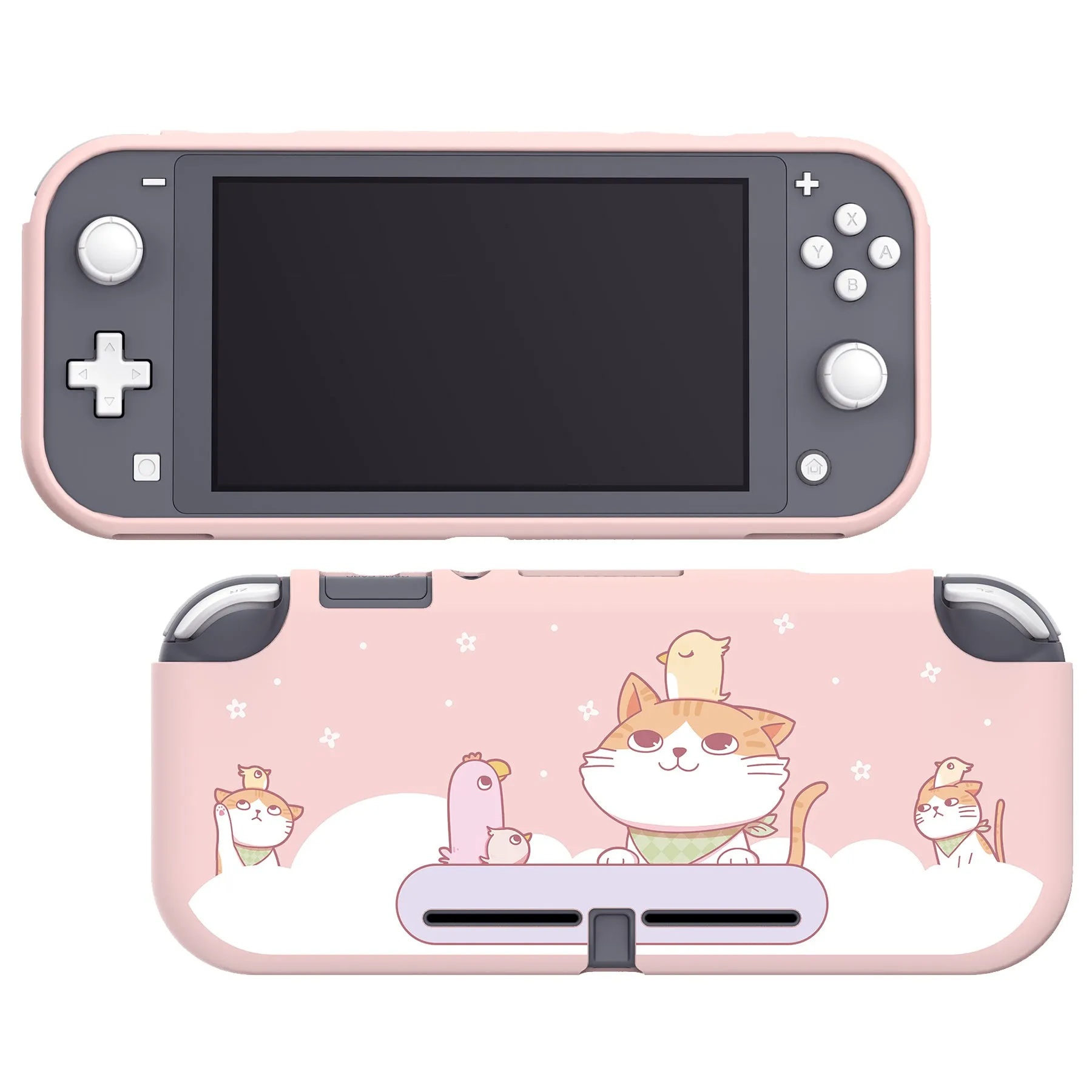 PlayVital Kitten & Chicken Custom Protective Case for NS Switch Lite, Soft TPU Slim Case Cover for NS Switch Lite - LTU6001