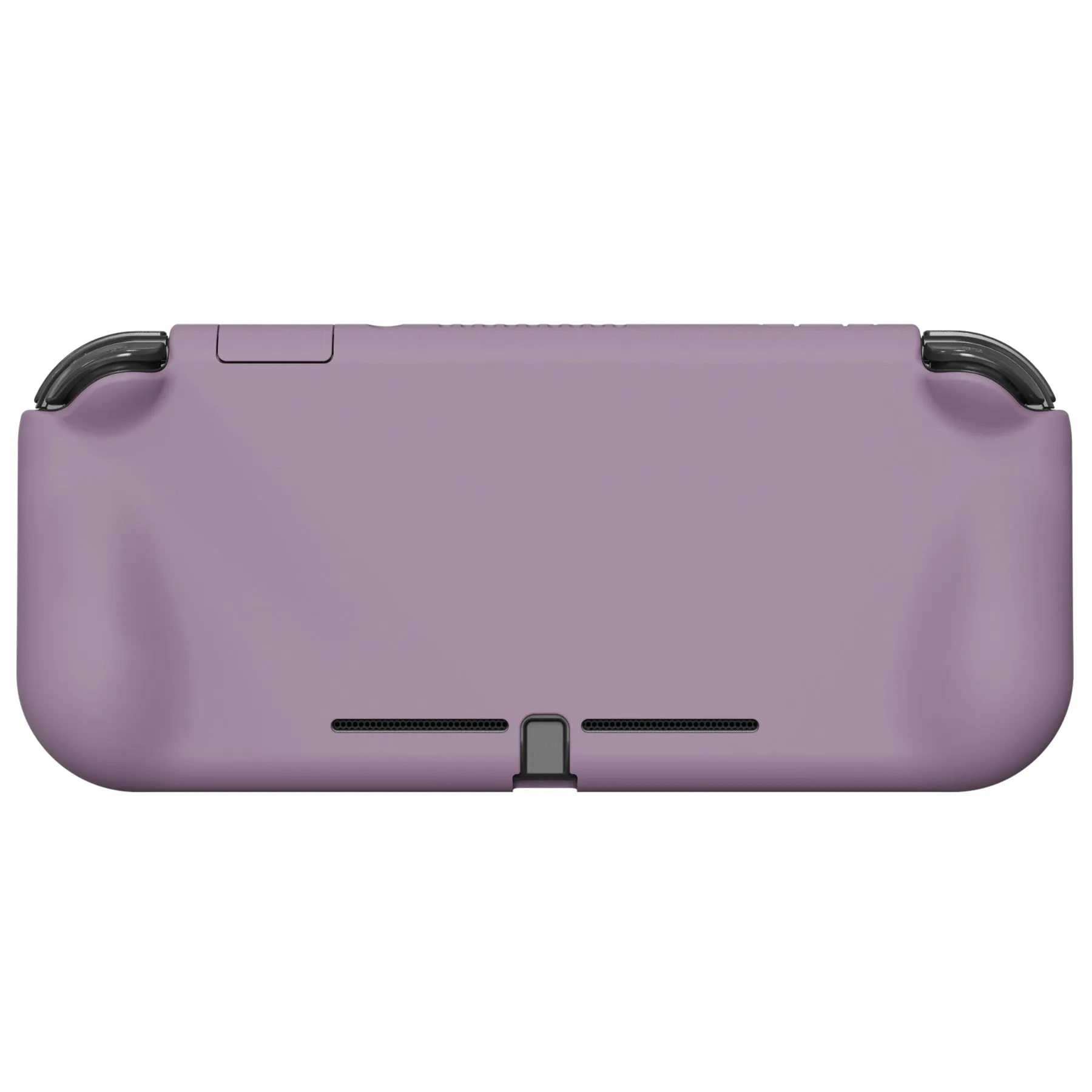 PlayVital ZealProtect Protective Case for Nintendo Switch Lite, Hard Shell Ergonomic Grip Cover for Nintendo Switch Lite w/Screen Protector & Thumb Grip Caps & Button Caps - Dark Grayish Violet - PSLYP3002