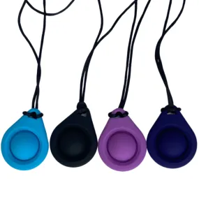 Pop It Oval Pendant Sensory Chew Necklace