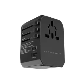 Powerology Universal 45W Multi-Port Travel Charger