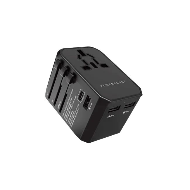 Powerology Universal 45W Multi-Port Travel Charger