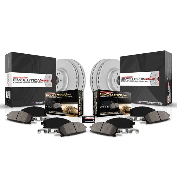 PowerStop Z17 Evolution Geomet Coated Rotor Brake Kit Dodge Charger (2006-2020) Magnum (2005-2008) Front or Rear