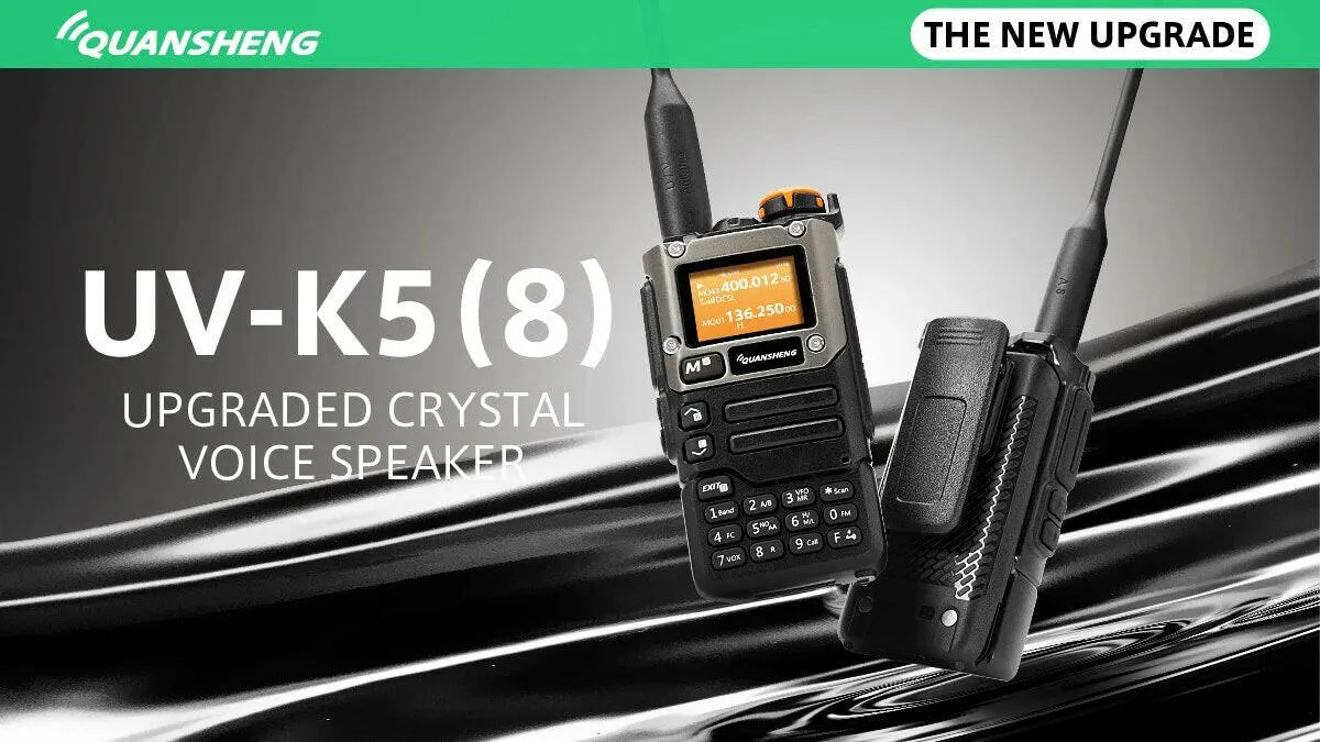 QUANSHENG  UV-K6 UV-K5(8) Walkie Talkie NOAA Weather Alert  Multi-Band Transmitting & Receiving AM/FM Aviation Band