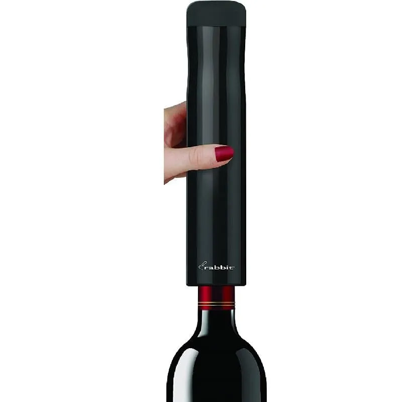 Rabbit Automatic Electric Wine Opener Black