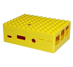 Raspberry Pi 2, 3, 3B  Blox Case - Yellow