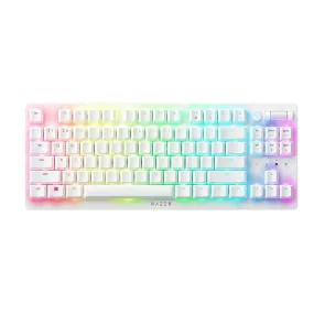 Razer DeathStalker V2 Pro Tenkeyless Wireless Low Profile Optical Gaming Keyboard (White Edition) - Linear Red Switch