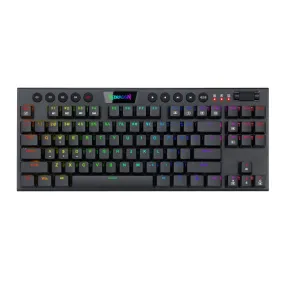 Redragon Horus 84Key Rgb Red Switch Low Profile Wireless Gaming Mechanical Keyboard - Black