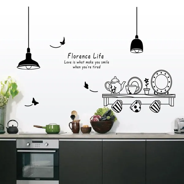 Removable wall stickers for kitchen Florence Life 3 stickers pack