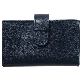 Saffiano Business Card Case Blue