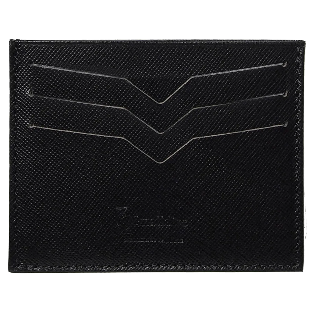 Saffiano Credit Card Wallet Black