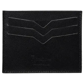 Saffiano Credit Card Wallet Black