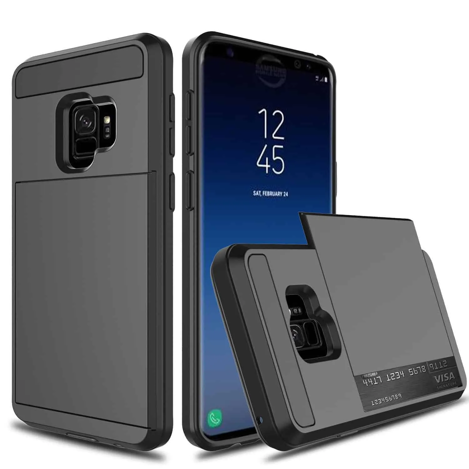 Samsung Galaxy S9 Credit Card Case Black