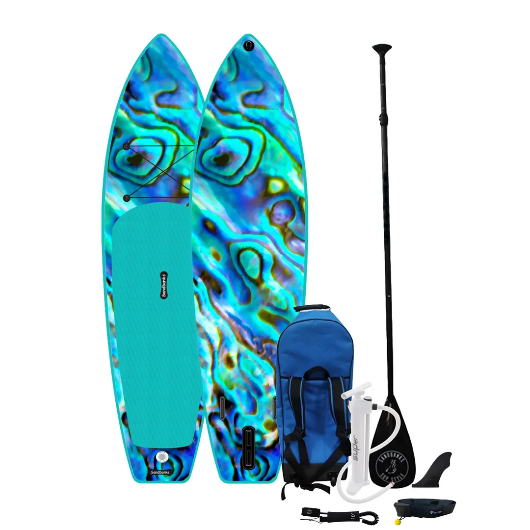 Sandbanks Style Ultimate Paua 10'6'' iSUP Paddleboard (Package Deal)