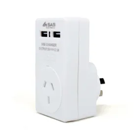 SAS Dual USB Fast Charger With Power Adaptor 244232