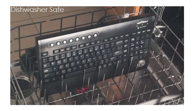 Seal Shield Spillproof Multimedia Keyboard - Water Resistant & Rugged - Ships Same/Next Day!