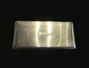 Silver Tone Evans Cigarette Case 1940's Business Card Holder Art Deco