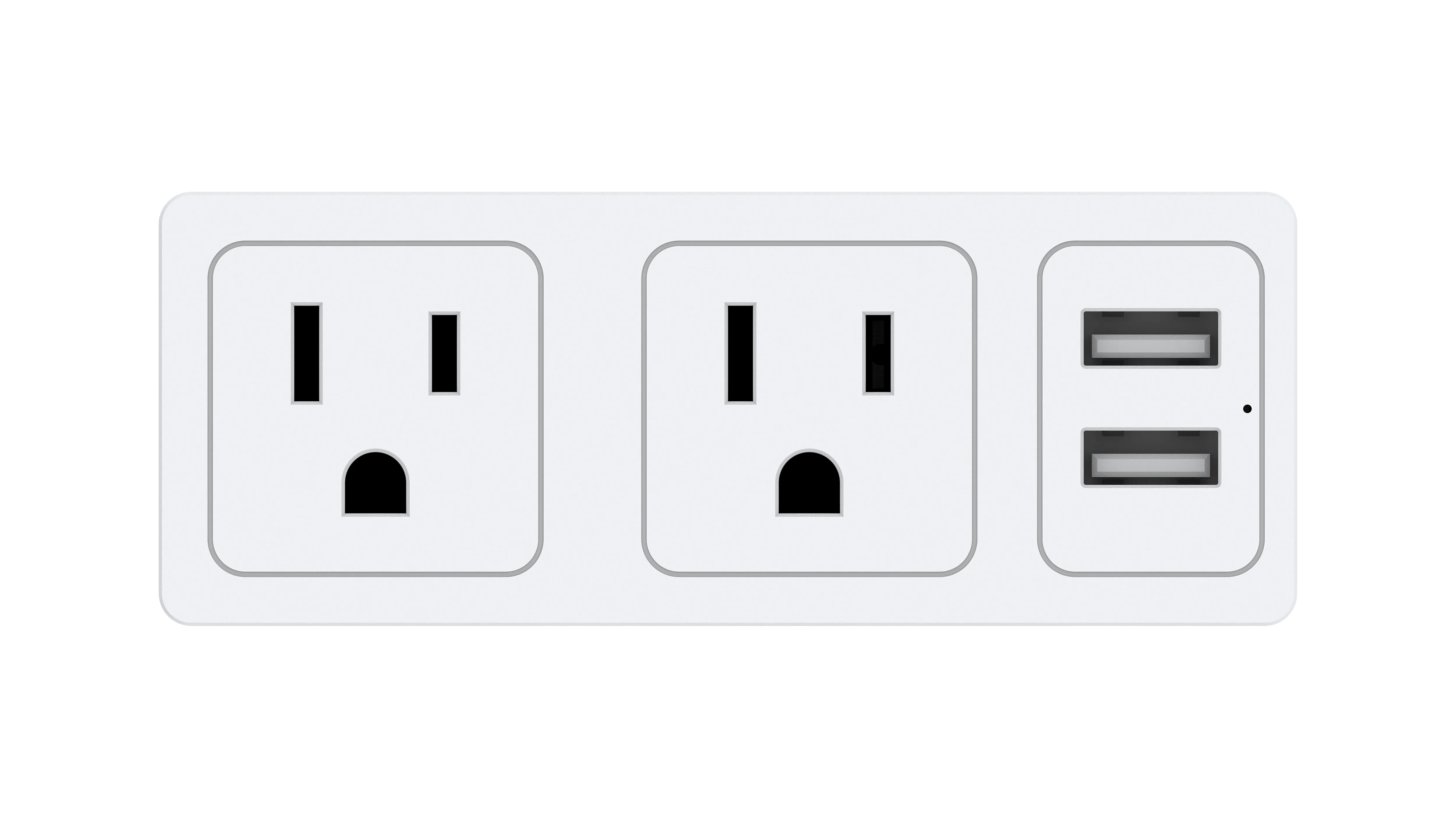 Slim 2 Outlet and 2 USB-A Surge Protector/ Slim 2 Outlet 1 USB-A 1 Type-C Surge Protector