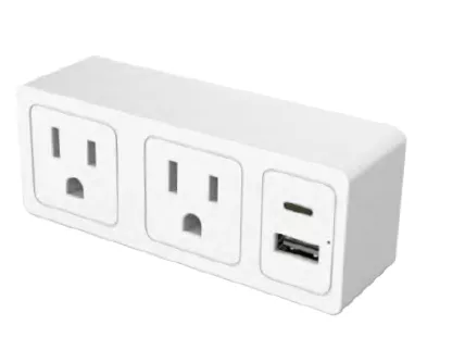 Slim 2 Outlet and 2 USB-A Surge Protector/ Slim 2 Outlet 1 USB-A 1 Type-C Surge Protector