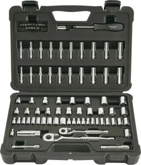 Stanley STMT71651 Tool Set, 85-Piece, Vanadium Steel, Polished Chrome :SET: QUANTITY: 1