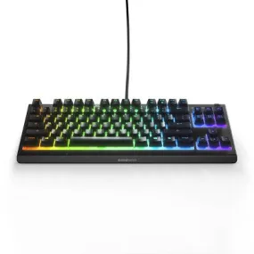 SteelSeries Apex 3 TKL Wired Gaming Keyboard for PC Compact RGB Backlit