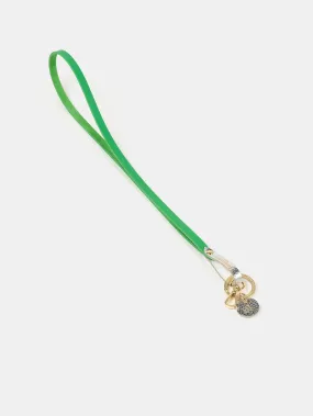 The Lanyard - Apple Green & Silver Foil