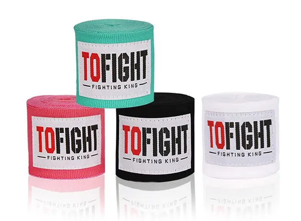 TOFIGHT MUAY THAI BOXING HANDWRAPS KIDS ELASTIC 3.5 m 4 Colours