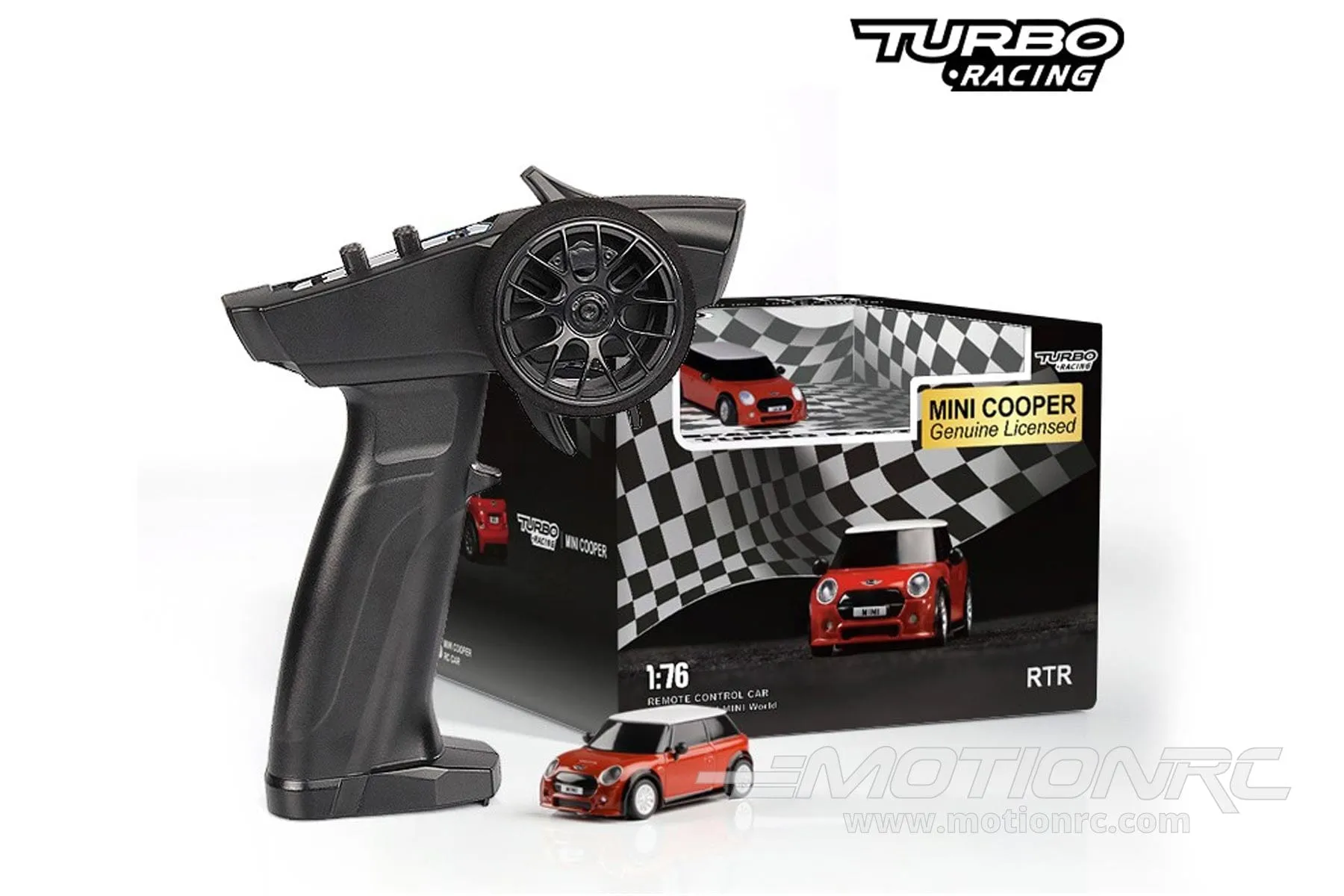 Turbo Racing BMW Red Mini Cooper 1/76 Scale 2WD - RTR